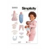Simplicity Sewing Pattern S9903 15″ Baby Doll Clothes By Andrea Schewe Designs