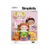 Simplicity Sewing Pattern S9910 Plush Dolls and Pets By Elaine Heigl Designs