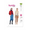 Burda Style Sewing Pattern 5870 Misses’ Collarless Jacket With Length Variations