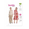 Burda Style Sewing Pattern 5884 Misses’ Blouse & Dress With Flounced Sleeves