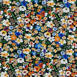 Cotton Jersey Fabric Floral...