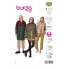 Burda Style Sewing Pattern 5941 Misses’ Sporty Collared Jackets and Coats