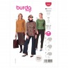 Burda Style Pattern 5940 Misses’ Pull-On Tops With A Shallow Neckline Very Easy