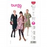Burda Style Sewing Pattern 5943 Misses’ Pull-On Mock-Wrap Dress Very Easy