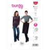 Burda Style Sewing Pattern 5970 Misses’ Slim Pull-On Tops Elbow or Full Length
