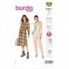 Burda Style Sewing Pattern 5971 Misses’ Collared Shirt Or Shirt Dress Average