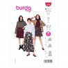 Burda Style Sewing Pattern 5978 Misses’ Swingy, Pull-On Tiered Skirts Very Easy