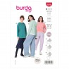Burda Style Sewing Pattern 5979 Misses’ Hoodie Tops In Three Lengths Very Easy