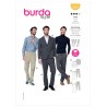 Burda Style Sewing Pattern 5955 Men’s Modern Men’s Suit Slip-On Trousers Average
