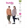Burda Style Sewing Pattern 5965 Misses’ Blouses with Shoulder Yokes Easy Rating