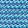 100% Cotton Printed Fabric Whale Hello There Waves Sea Underwater 112cm Wide