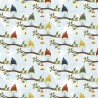 100% Cotton Fabric Light My Way Gnome By Diane Beesley Sitting Owl 110cm Wide