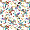 100% Cotton Printed Fabric Victoria Louise Mexicana Colourful Birds 110cm Wide