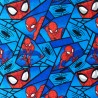 100% Cotton Fabric Marvel Spider-Man Mosaic Blue Comic Superheroes 110cm Wide