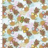 100% Cotton Printed Fabric 3 Wishes Sunshine Daze Pineapple Daze by Lisa Perry
