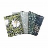SALE 100% Cotton Fabric 4 x Fat Quarter Bundle William Morris Classic Floral
