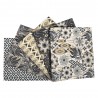 SALE 100% Cotton Fabric 5 x Fat Quarter Bundle Stone Branch Geometric Shapes Floral