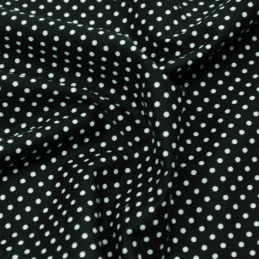 Black 3mm Spots Polka Dots Various Colours 100% Cotton Poplin Fabric