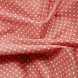 Pink 3mm Spots Polka Dots Various Colours 100% Cotton Poplin Fabric