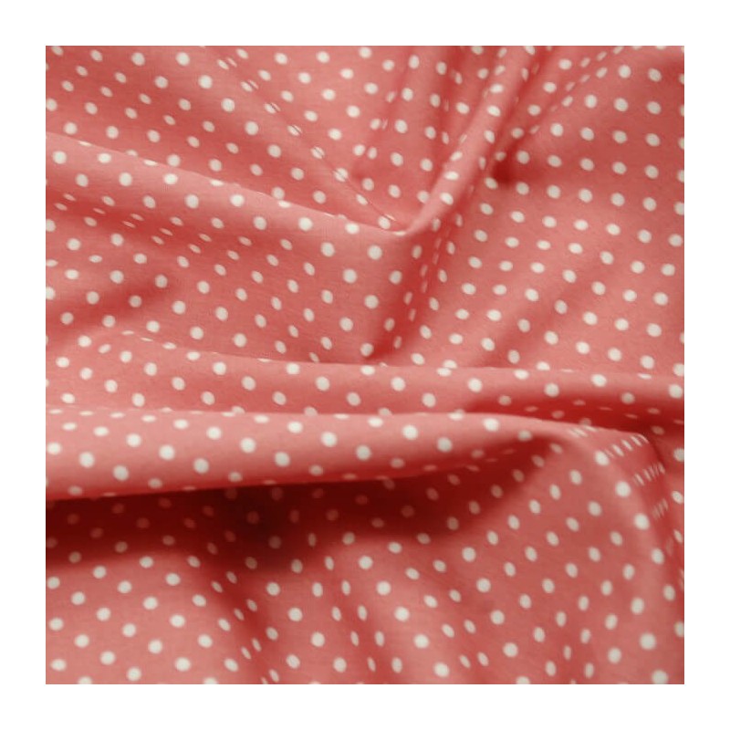 Pink 3mm Spots Polka Dots Various Colours 100% Cotton Poplin Fabric