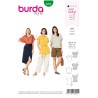 Burda Style Sewing Pattern 6204 Misses’ Pull-On Tops With Length Variations Easy