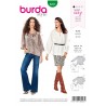 Burda Style Sewing Pattern 6227 Misses’ Peasant Blouse With Drawstring Neckline