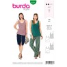 Burda Style Sewing Pattern 6231 Misses’ Pull-On Vest or Tank Tops In Two Lengths
