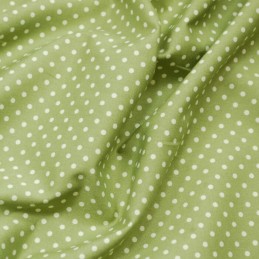 Green 3mm Spots Polka Dots Various Colours 100% Cotton Poplin Fabric