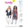 Burda Style Sewing Pattern 6244 Misses’ Throw On Kimono-Style Coat Or Jacket