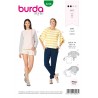 Burda Style Sewing Pattern 6246 Misses’ Casual Tops Designed For Stretch Knits