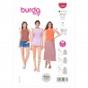 Burda Style Sewing Pattern 5999 Misses’ Sporty Tank Tops Sewing Rating Very Easy