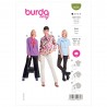 Burda Style Sewing Pattern 6026 Misses’ Wide-Fit Blouse with Loose Tie Collars