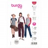 Burda Style Sewing Pattern 6028 Misses’ Fitted Top With Raglan Sleeves Very Easy