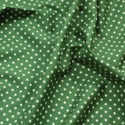 Old Green 3mm Spots Polka Dots Various Colours 100% Cotton Poplin Fabric