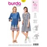 Burda Style Sewing Pattern 6401 Women’s Swingy Dresses with Sleeve Variations