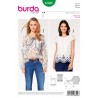 Burda Style Sewing Pattern 6502 Women’s’ Trendy Folklore Style Peasant Blouses