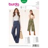 Burda Style Sewing Pattern 6573 Womens' Stylish Trousers With Forward Side Seams