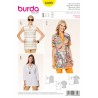 Burda Style Sewing Pattern 6809 Womens' V-Neckline Shirt, Blouse and Tunic Tops