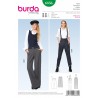 Burda Style Sewing Pattern 6856 Womens' Classy Trousers With or Without Braces