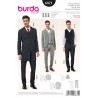 Burda Style Sewing Pattern 6871 Men’s Formal Single-Breasted Suit Jacket & Vest