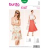 Burda Style Sewing Pattern 6903 Womens' Gored Flowing Skirts Very Easy To Sew