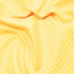 Lemon Yellow 3mm Spots Polka Dots Various Colours 100% Cotton Poplin Fabric