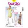 Burda Style Sewing Pattern 7056 Women's Flared Dresses Fitted at Back of Waist