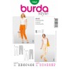 Burda Style Sewing Pattern 7062 Women's Basic Pleated Trousers With Size Options