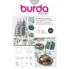 Burda Style Sewing Pattern 8125 Kitchen Accessories Oven Mitt, Apron, Table Set