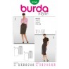 Burda Style Sewing Pattern 8155 Women's Pencil Skirt In Two Lengths With Slit