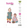 Burda Style Sewing Pattern 9239 Babies’ Dress or Top With Short or Long Bottoms