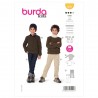 Burda Style Sewing Pattern 9251 Children’s Pull-On Sweater Top and Trousers