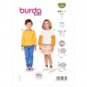 Burda Style Sewing Pattern 9254 Children’s Sweatshirts with Sleeve Variations