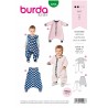 Burda Style Sewing Pattern 9298 Toddlers’ Infants Sleeping Bag Or Jumpsuit Easy